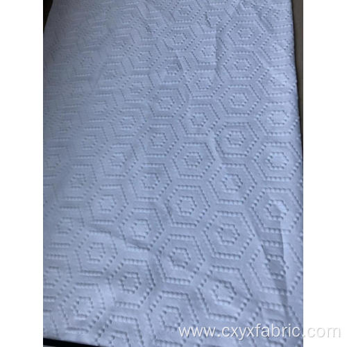 Polyester white bubble 3d emboss fabric